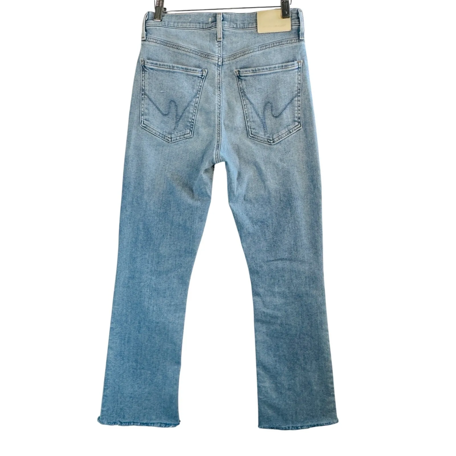 Citizens of Humanity Isola Premium Vintage Light Wash Denim 26 USA‎ Made Raw Hem - Image 3