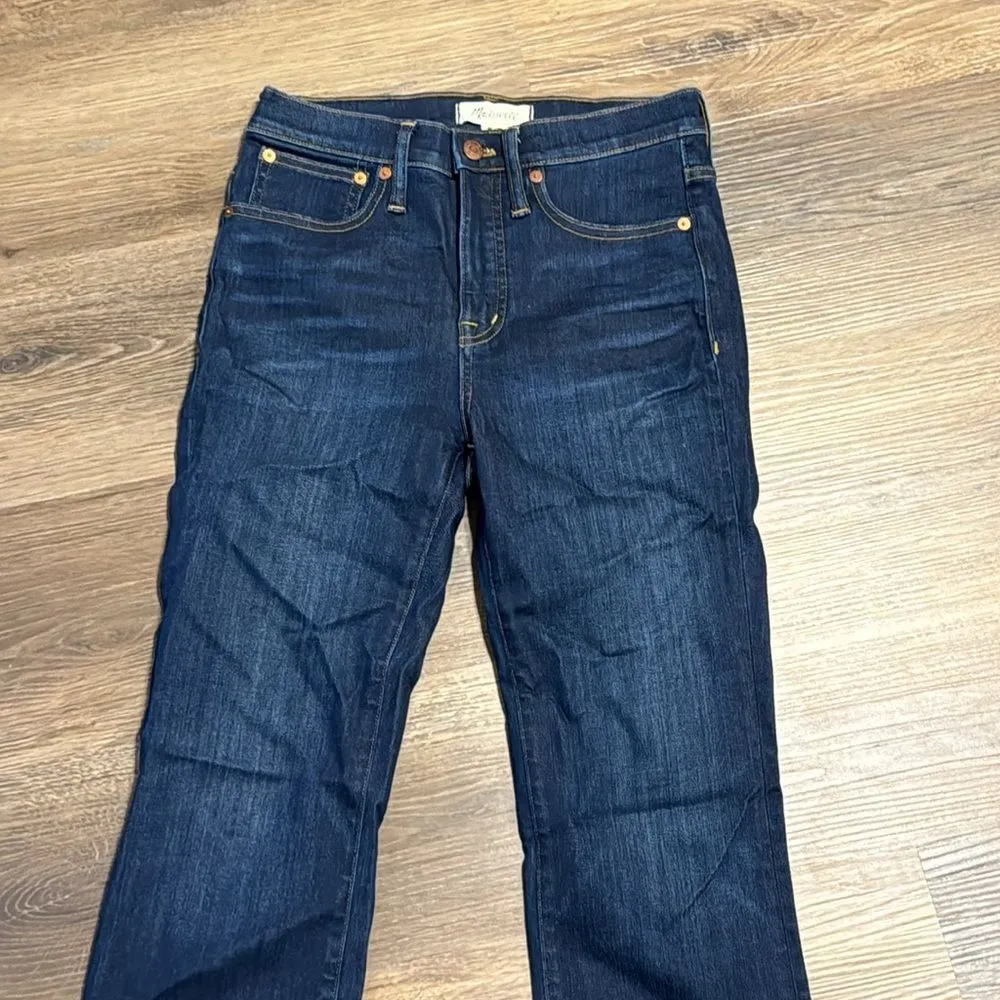 Madewell ladies dark wash Cali Demi-boot jeans size 25 - Image 8