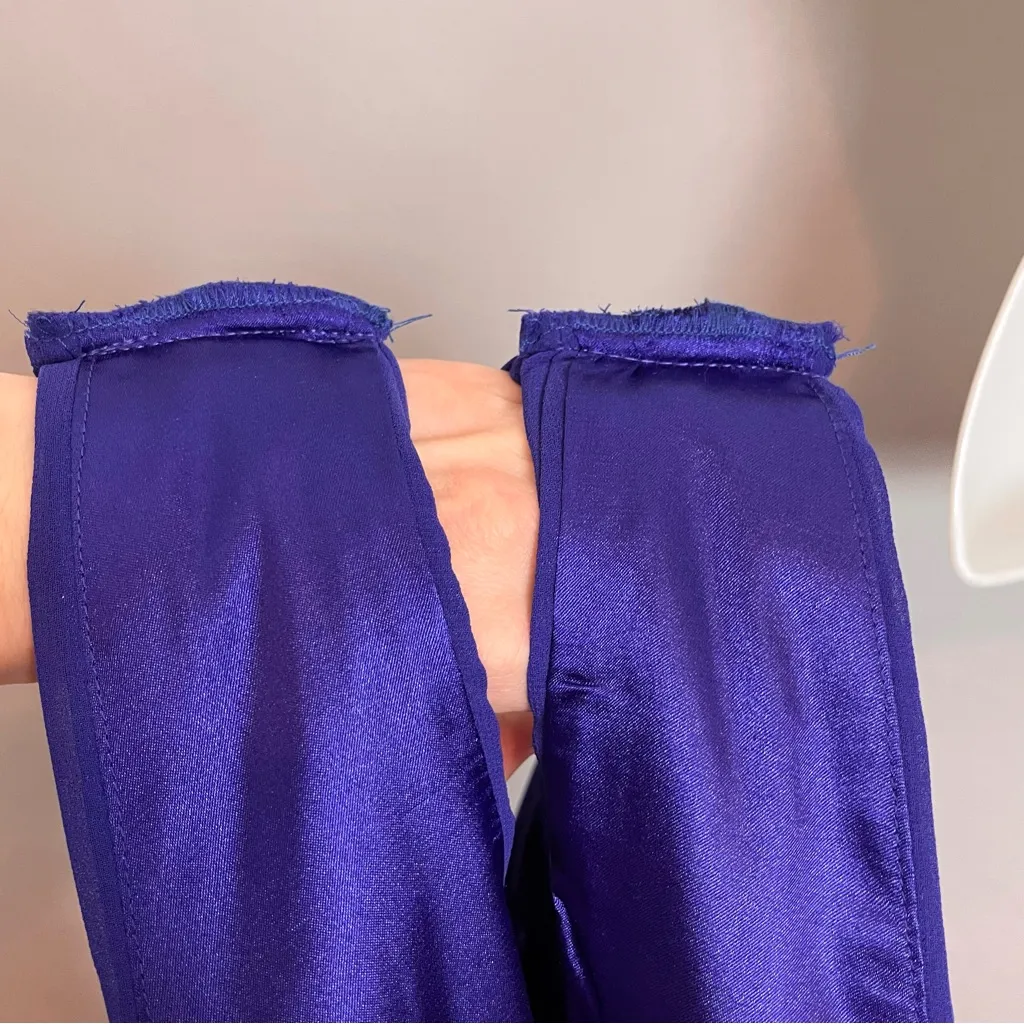 Ever Pretty Dress Prom Bridesmaid ALTERED‎ V-Neck High Slit Chiffon Satin Maxi - Image 12