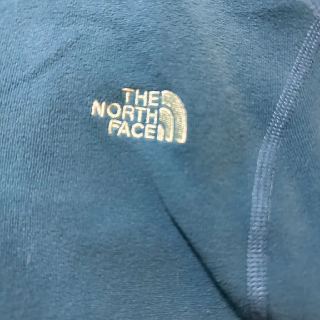 The North Face TKA 100 xl teal hoodie fleece texture xl women’s zip up - Image 3