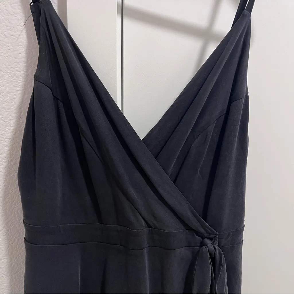 Charcoal grey wrap style romper - Image 6