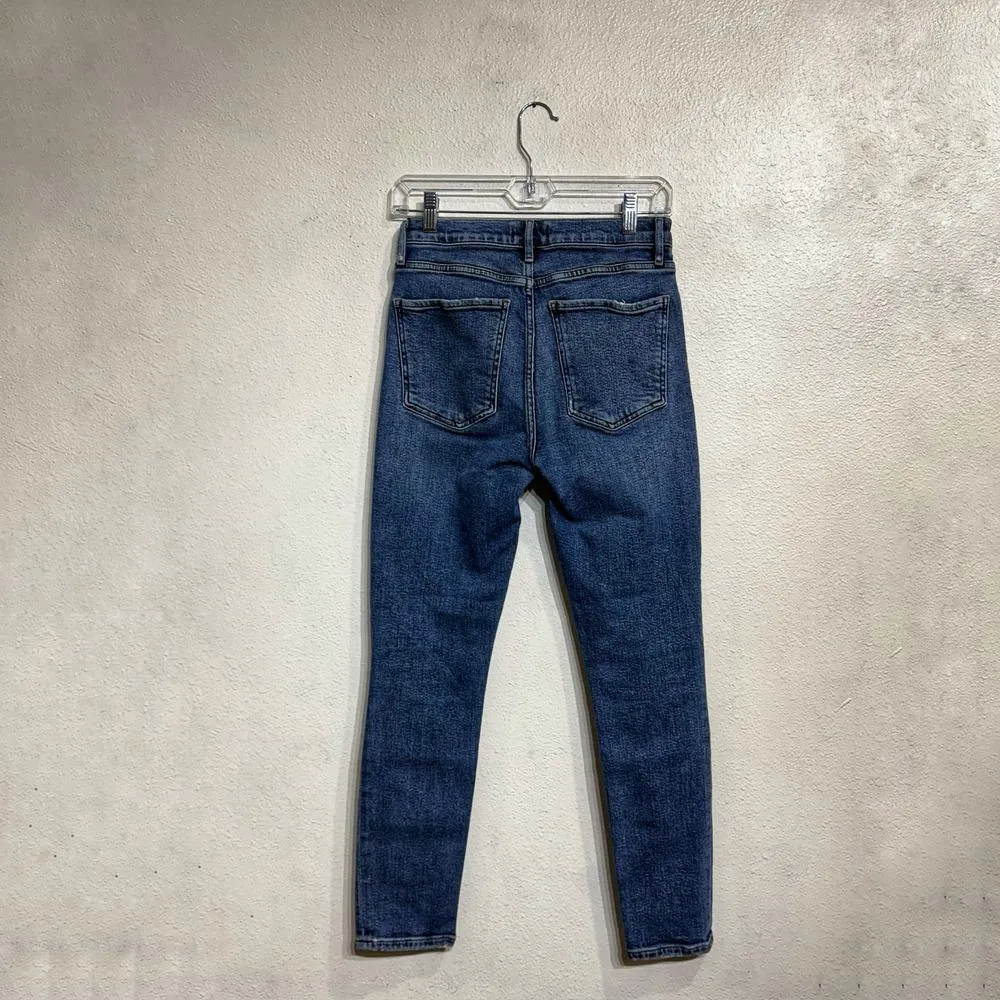AGOLDE Blue Distressed Nico High Rise Jeans Sz 26 - Image 10