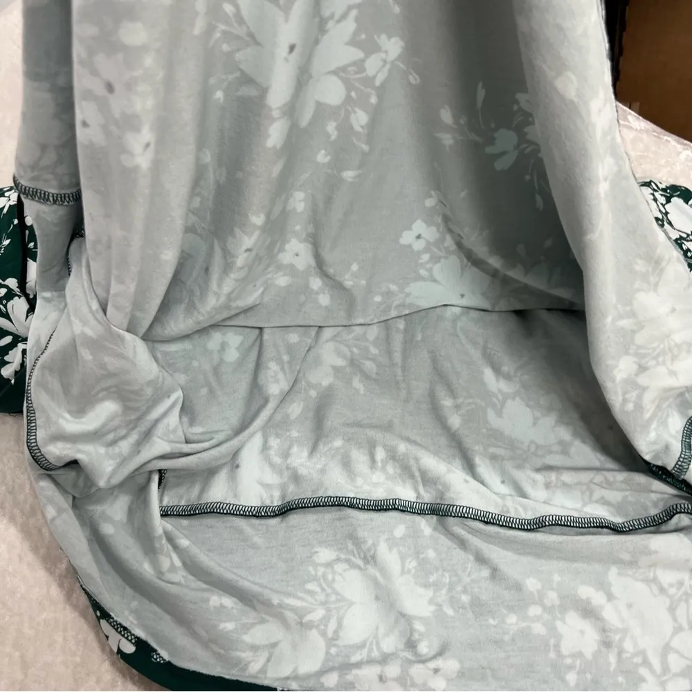 J.Jill Wearever Collection Floral Green T.Shirt Dress large Petite - Image 8