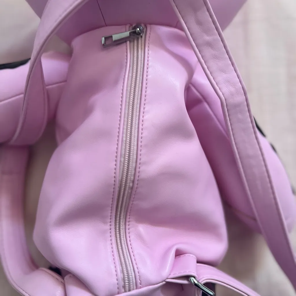 Dolls Kill Pink Skeleton Bear Backpack - Image 4