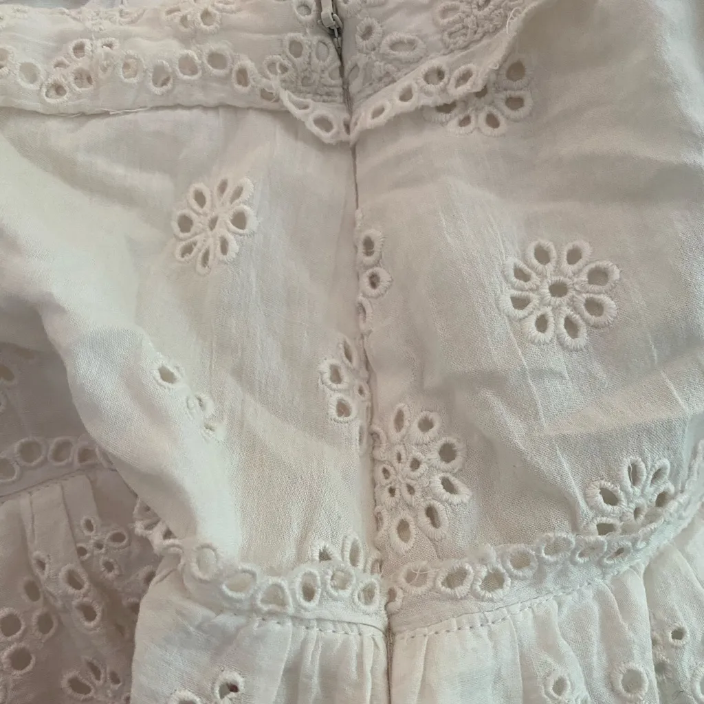 Loveshack Fancy Amy Skirt Ivory - Image 2