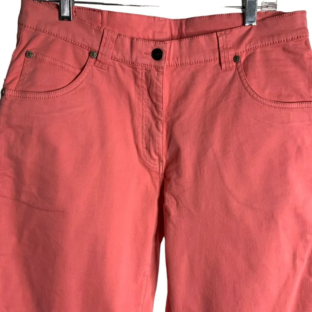 Vintage 90s Blue Willis Mid Rise Jeans 32 Coral Pink Straight Leg 5 Pocket - Image 2