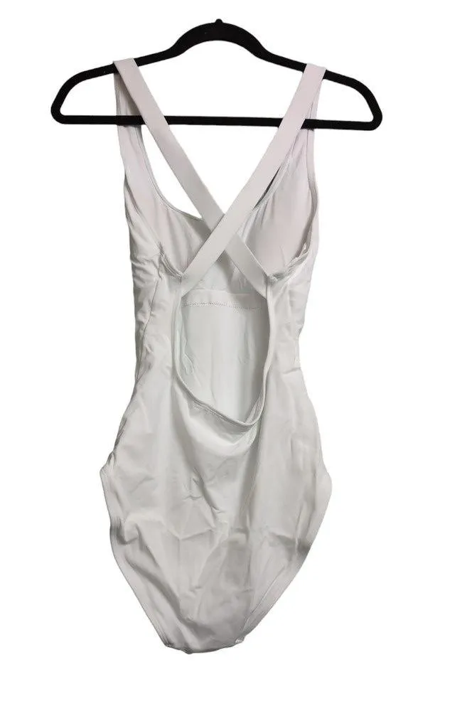 Andie Tulum LT Long Torso White Beach Pool Resort Crisscross MT New - Image 2