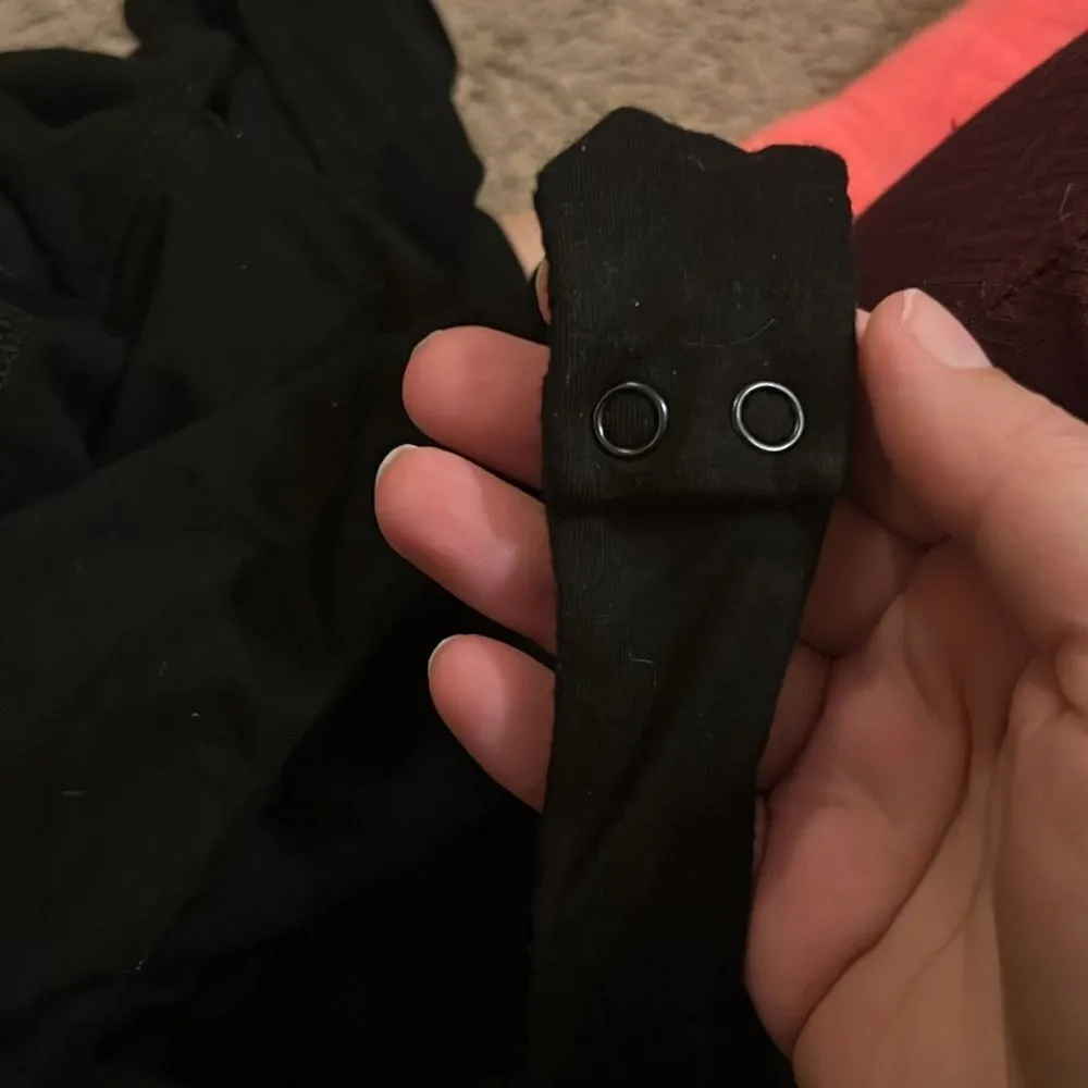 Naked Wardrobe Black Cutout Jersey Long Sleeve Bodysuit - Image 5