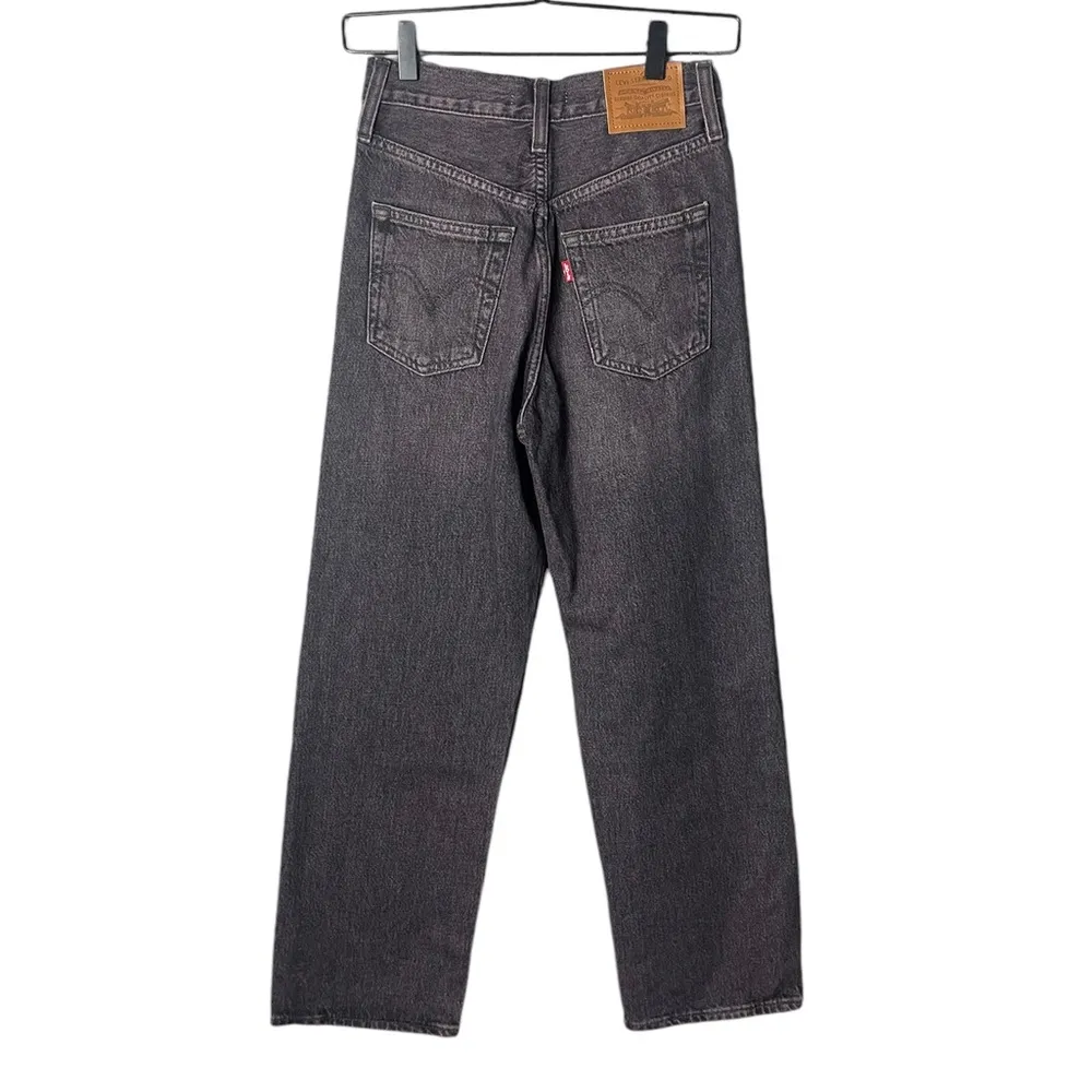 Levi’s Women’s Sz 24 Ribcage Ankle Straight Jeans in Tinted Sky Black - Image 8