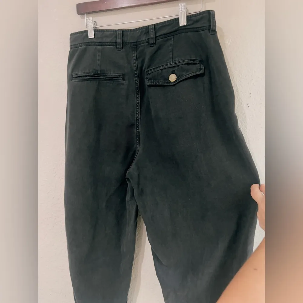 Everlane Chino Wide Leg Pants Womens Size 6 Black Straight Fit - Image 8