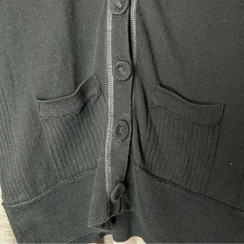 Y2K American Eagle Black V Neck Lightweight Cardigan Size Medium - Image 5