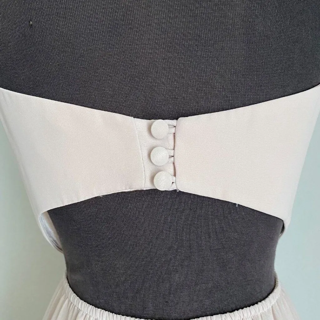 Ceremony by Joanna August sz M pink sweetheart‎ maxi wedding formal gown Size M - Image 9