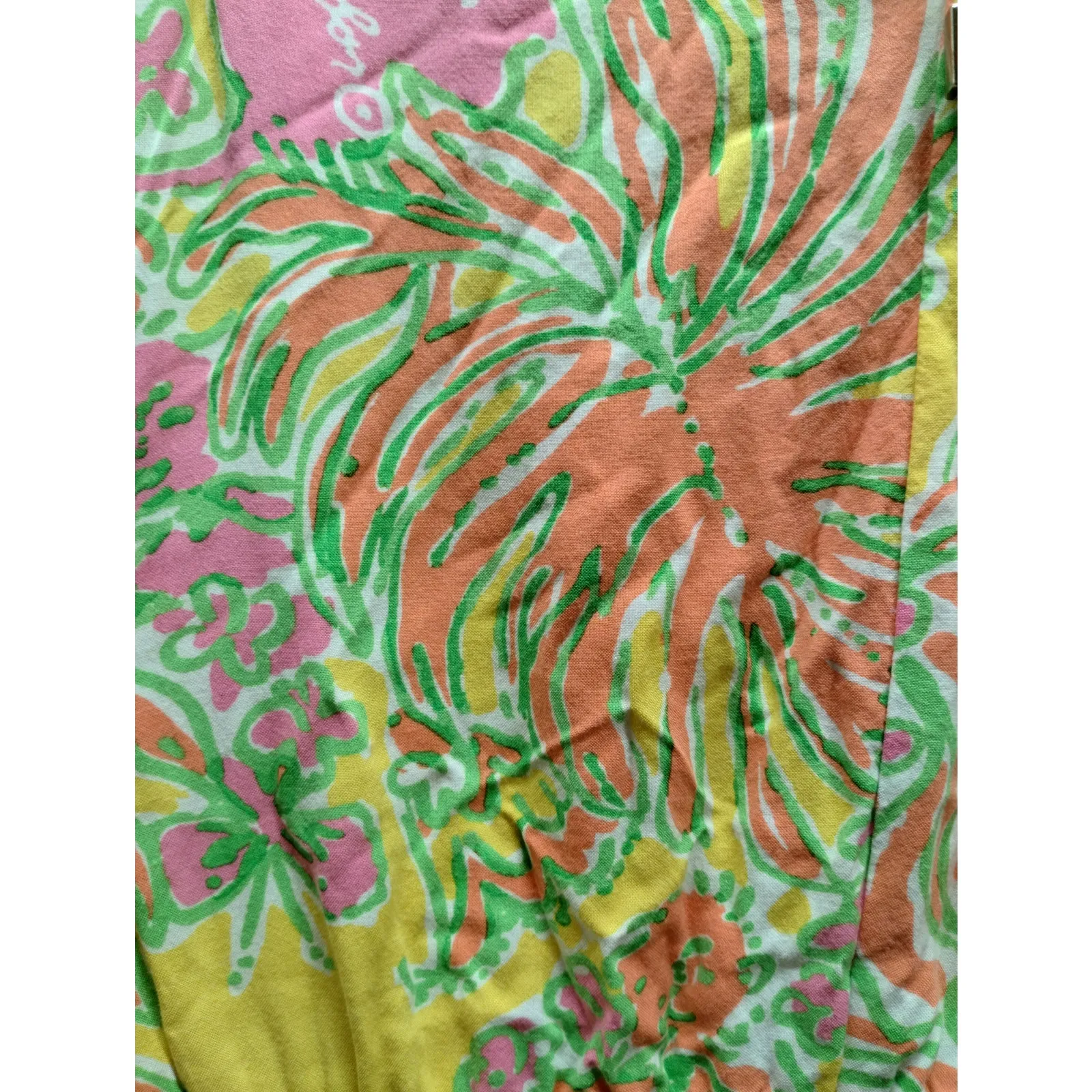 Lilly Pulitzer for Target Size Small Yellow Tropical Keyhole Back Romper *FLAW* - Image 2