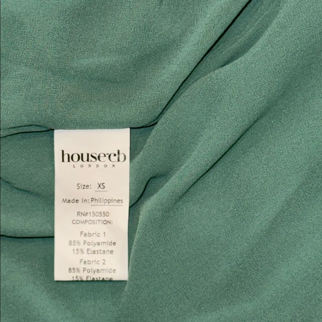 NEW House of CB Antonina Mermaid Feld Spar Green Gown Sz XS - Image 8