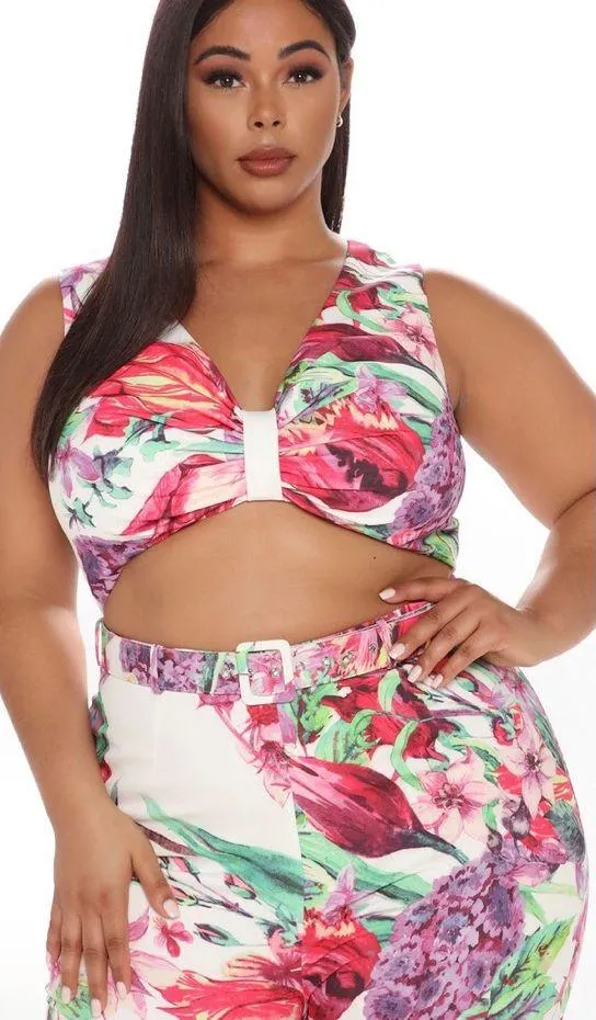 Garden Floral Jumpsuit - White/combo - Image 2