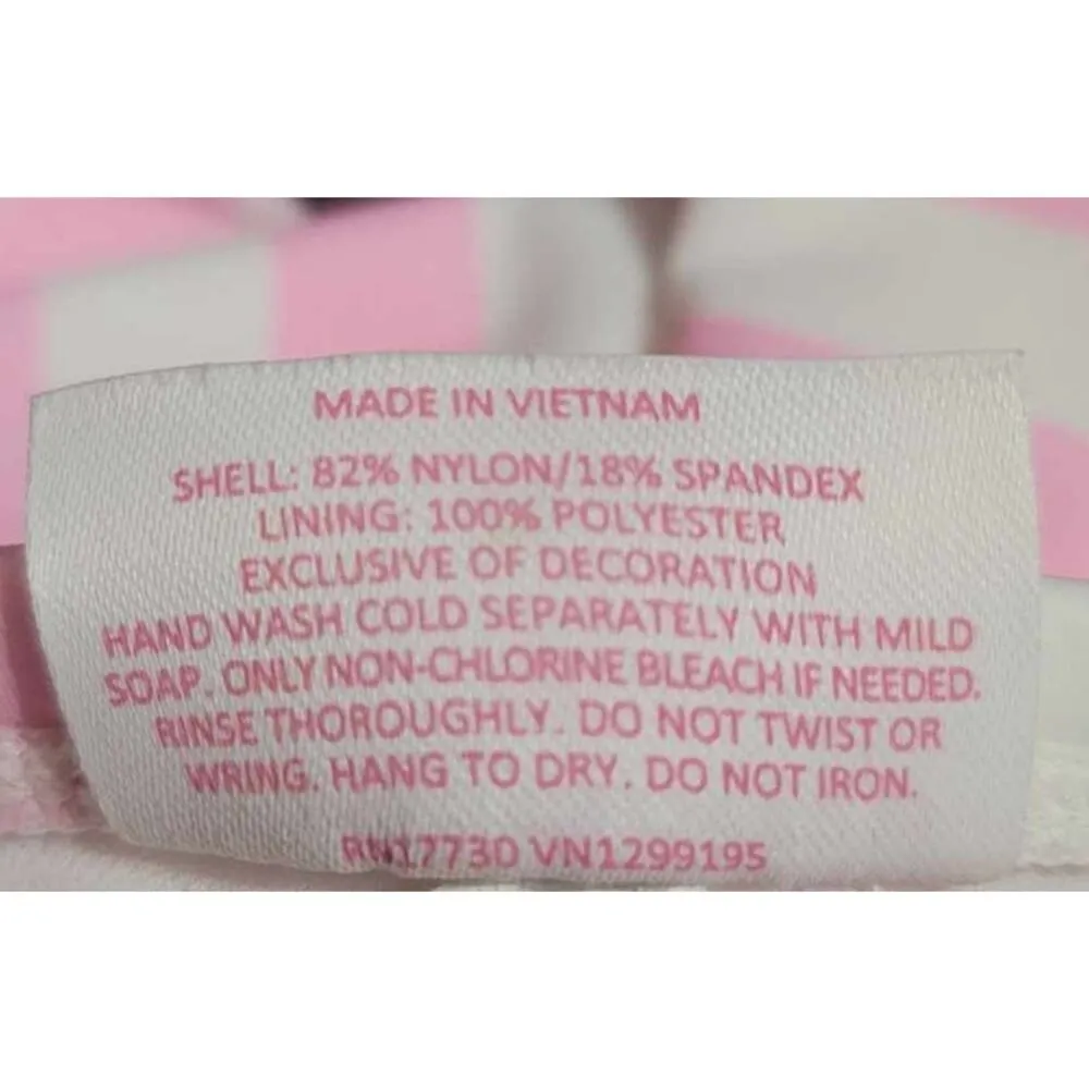 Stoney Clover Lane x Target Striped Hipster Bikini Bottoms Pink White NEW - Image 5