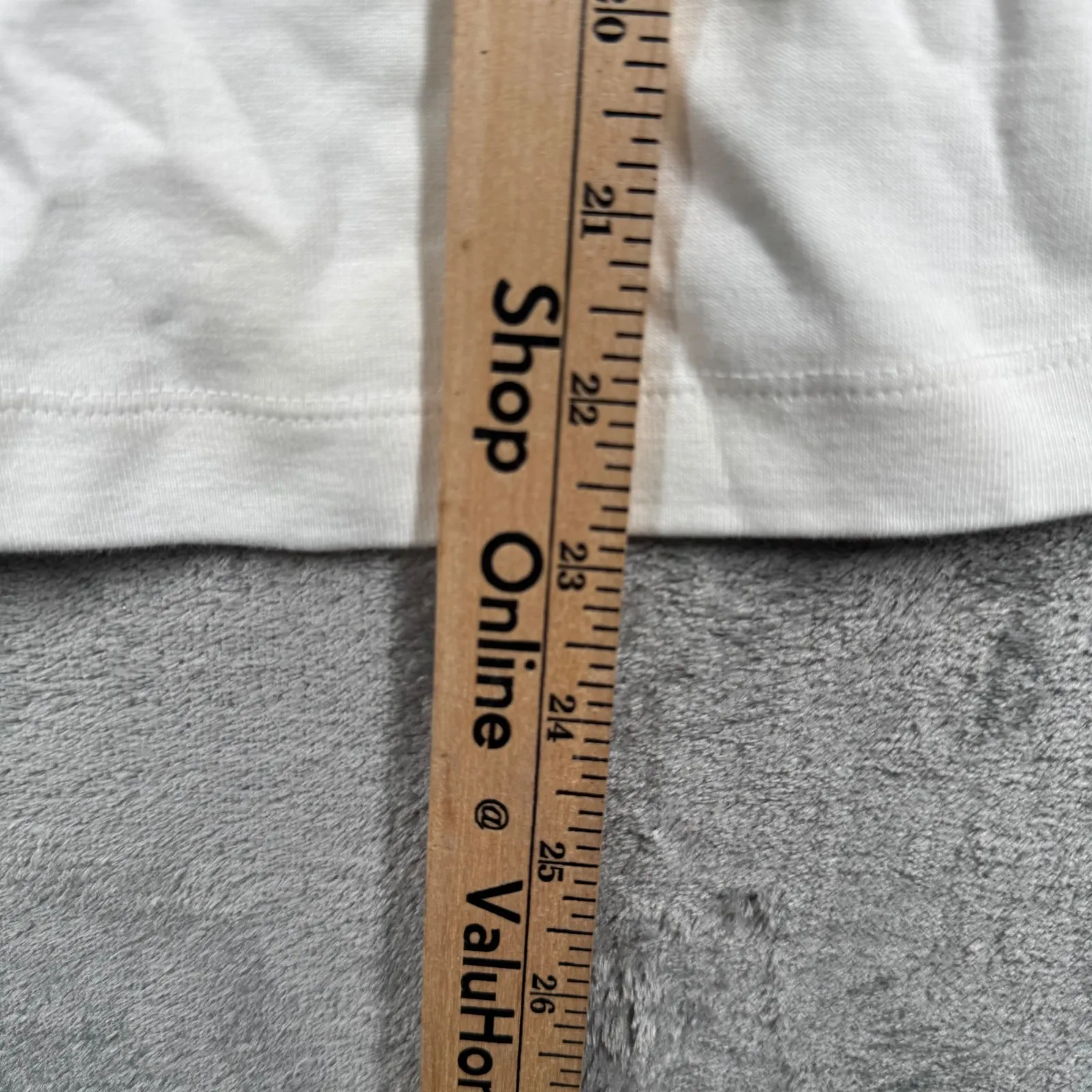 IN Focus Shirt USA Flag Sequin Star White Short Sleeve Tee Patriotic Festival Size L - Image 9