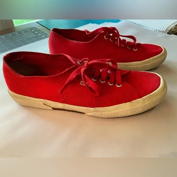 Superga Red sneakers,‎ sz 11 women’s - Image 2