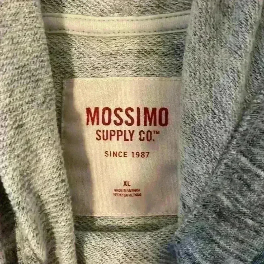 Mossimo gray heathered cropped hoodie size xl‎ - Image 2