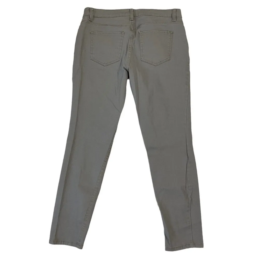 Liz Claiborne Women Pants Denim Slim Leg Skinny Mid Rise Gray Size 8 #G2 - Image 3