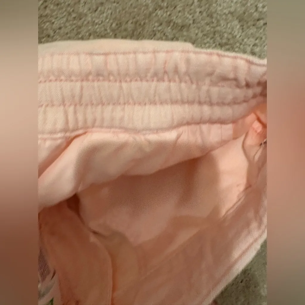 J Crew Pink Cargo Pants 100% Cotton Pull-On Size Medium Tall - Image 5