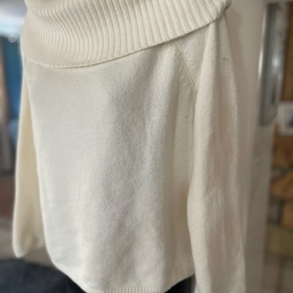 Women's Old Navy (L) White Corset Neck Knit Sailor Sweater Long Sleeve Pouch - Image 4