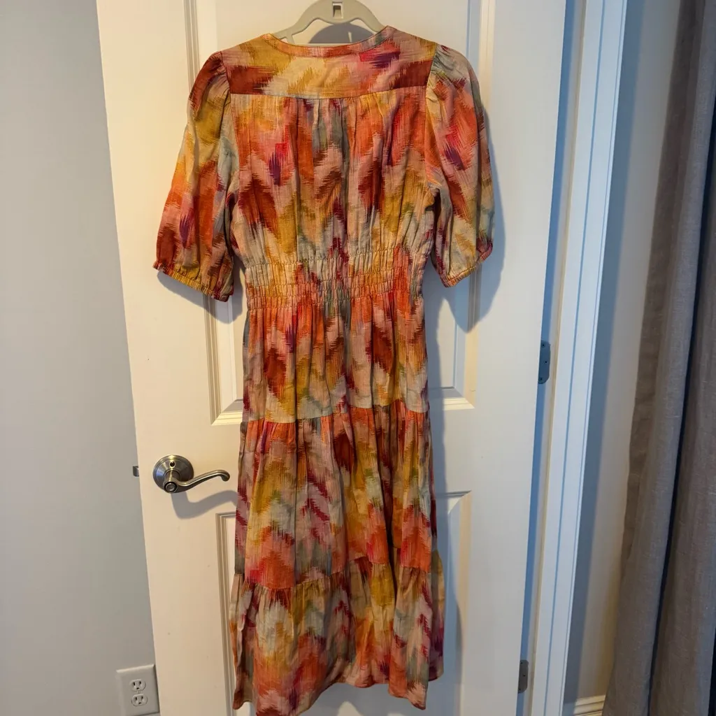 ba&sh Annissa V-Neck Short Sleeved Midi Dress | S - Image 5