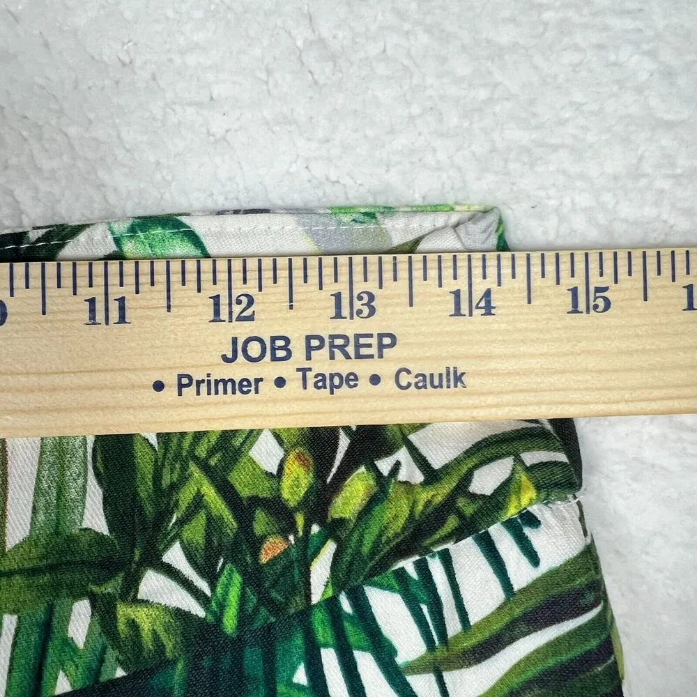 Soft Surroundings Womens Ankle Pants Elastic Waist Tropical Birds Petite Small - Image 7