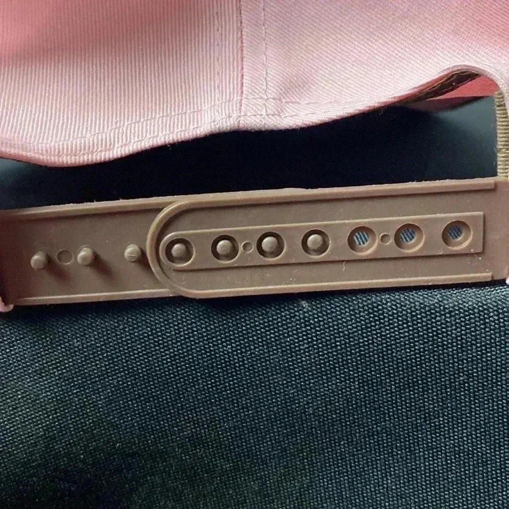 JOHN DEERE SNAPBACK HAT  ONE SIZE PINK WITH CORK FRONT JOHN DEERE GRAPHIC - Image 6