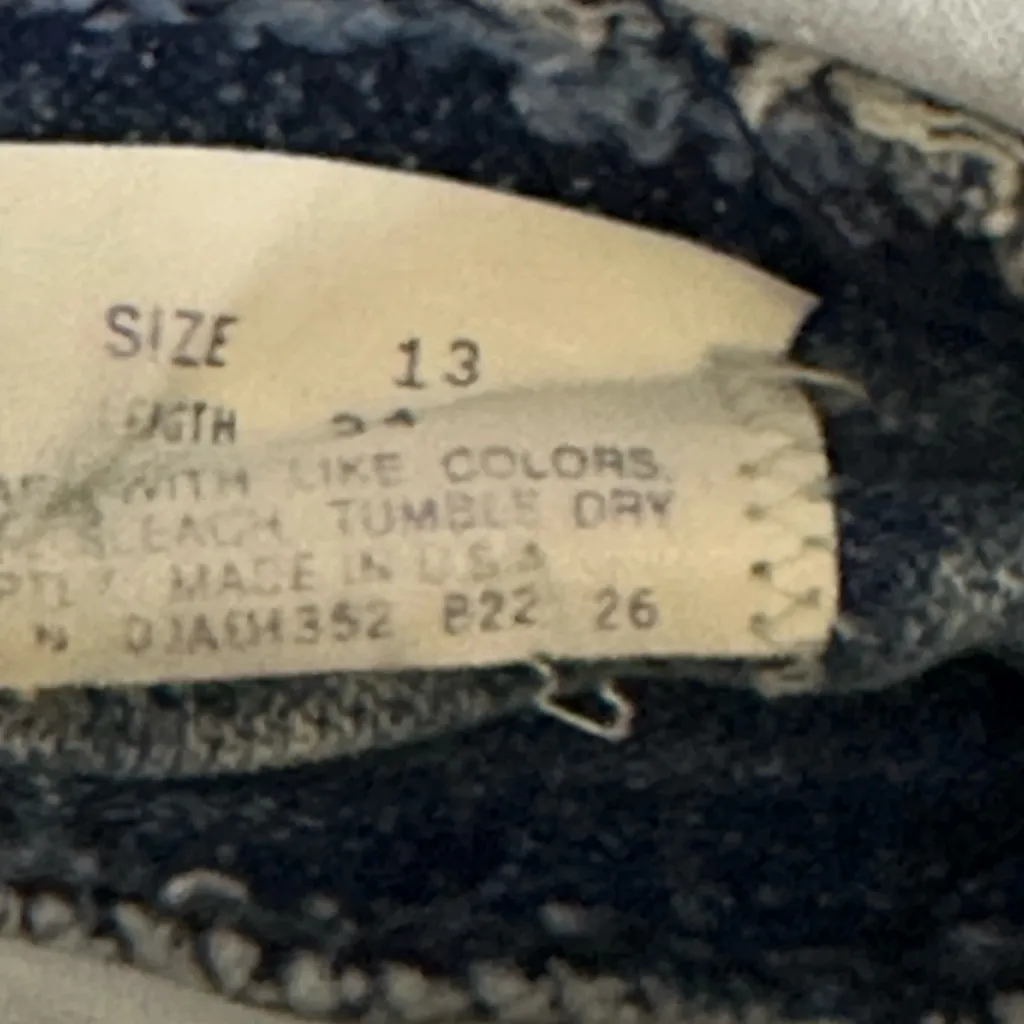 Vintage‎ Wrangler High Waisted Mom Jeans Straight Leg Acid Wash Pleated Size 13 - Image 10