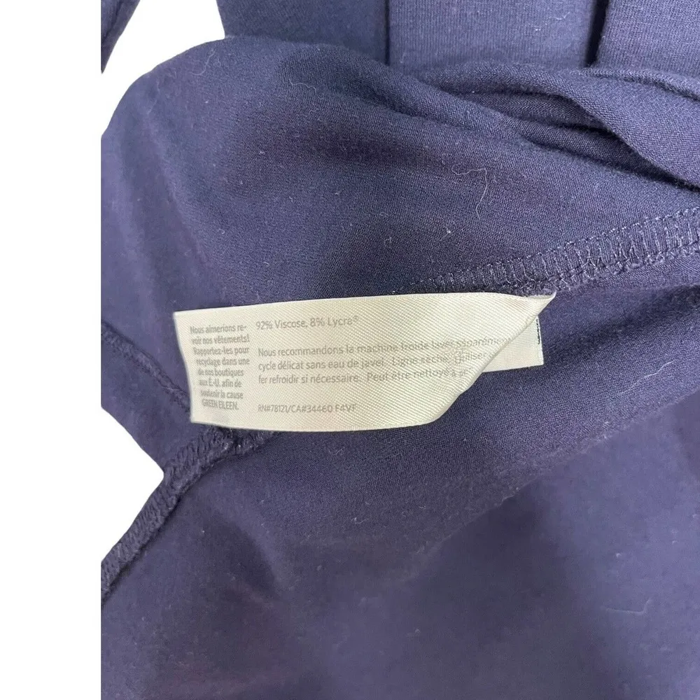 Eileen Fisher Top Womens S Long Sleeve Split Sides Round Neck Floaty Fit Blue - Image 8