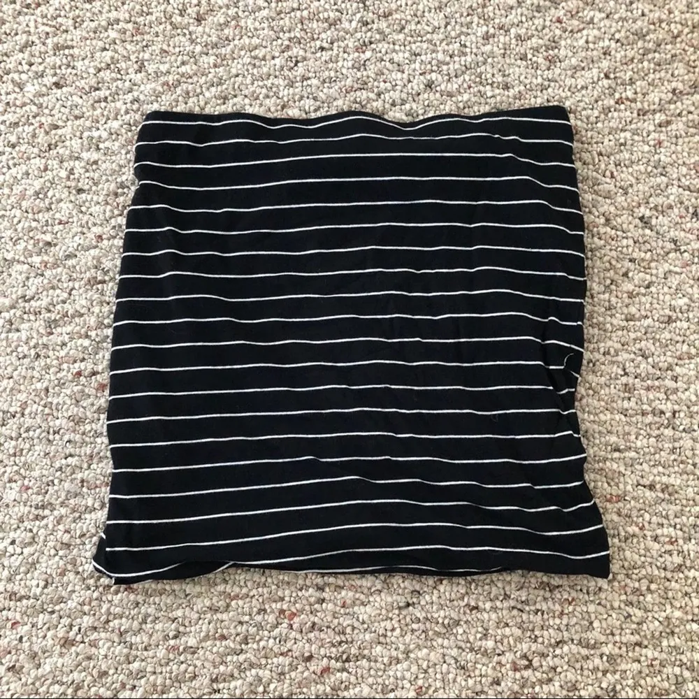 Express XS Body Con Stripe Skirt - Image 6