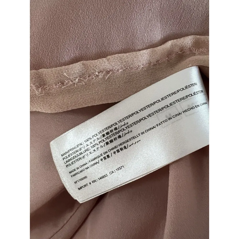 KEEPSAKE dress Size Medium Pink Blush The Countdown Lace Off Shoulder Rear Zip - Image 11