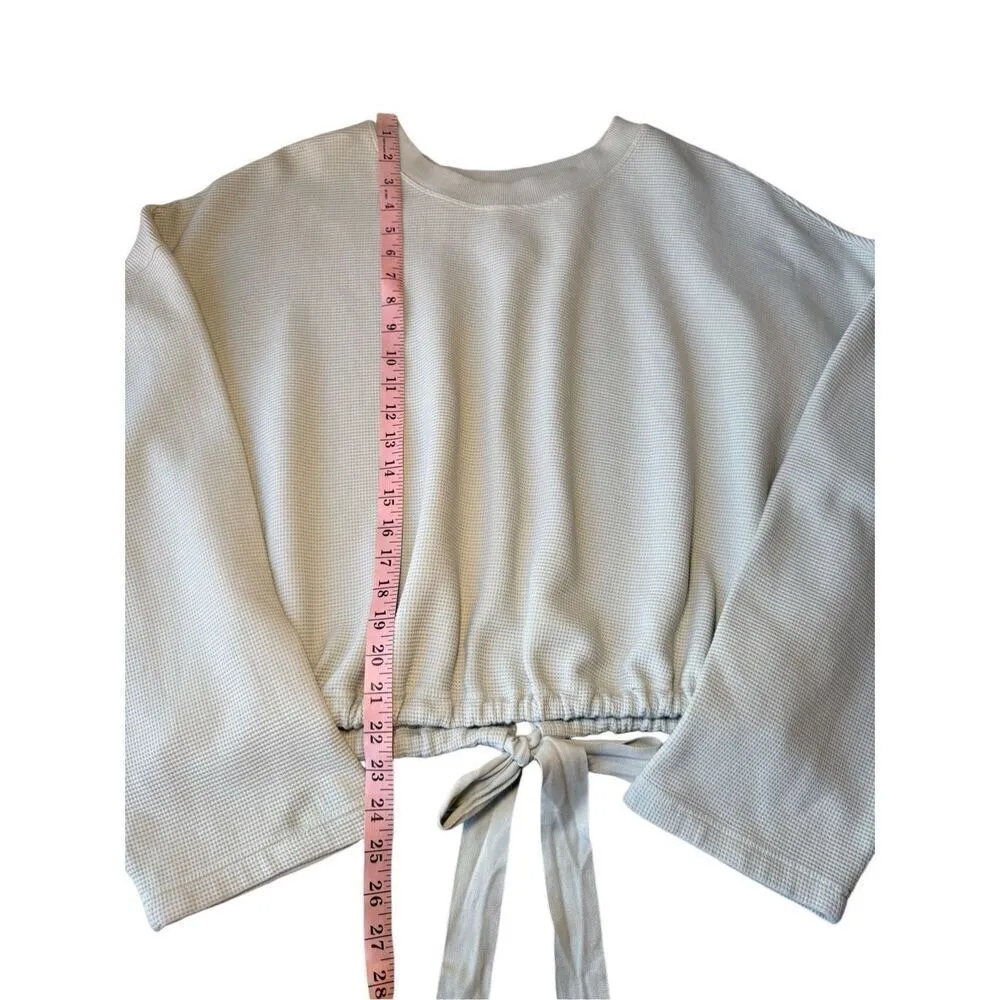 Fabletics Anna Tie-Back Sweatshirt In Dusty Teal - Image 8