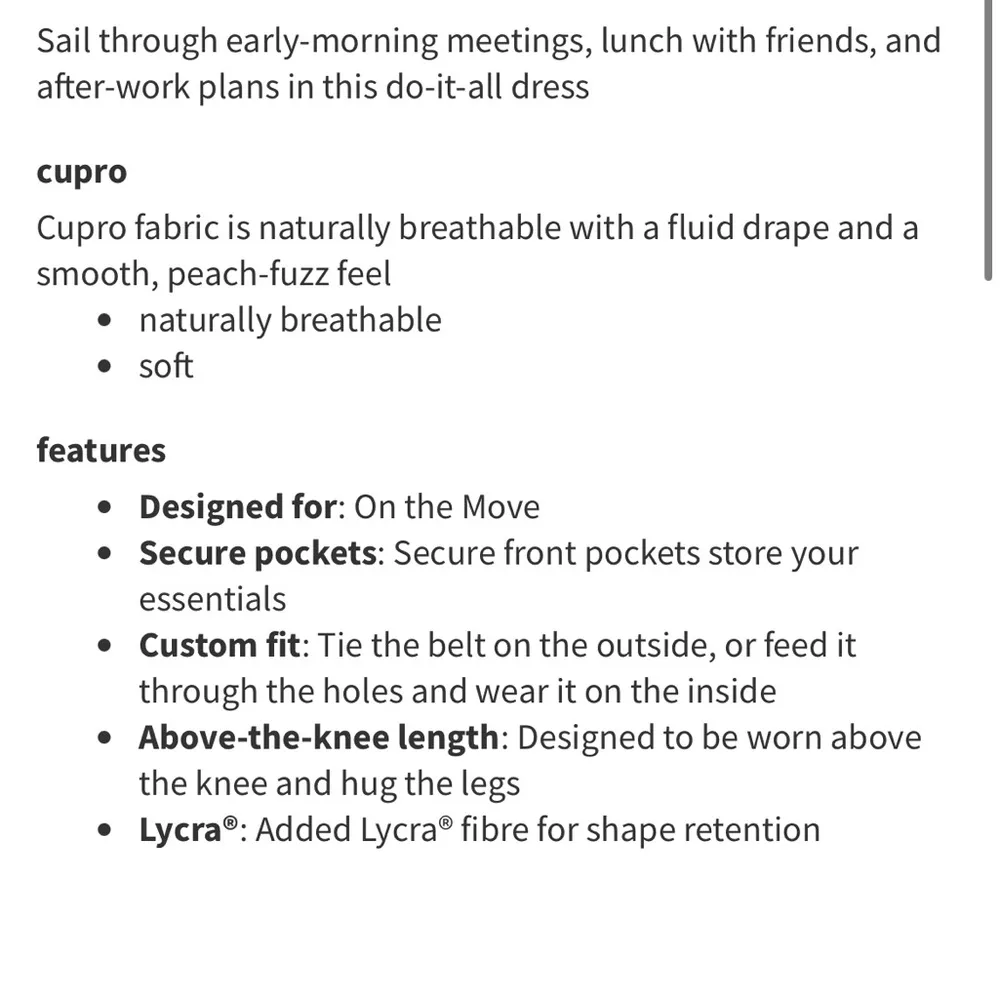 Lululemon perfectly poised cupro blend oversized shirt dress - Image 12