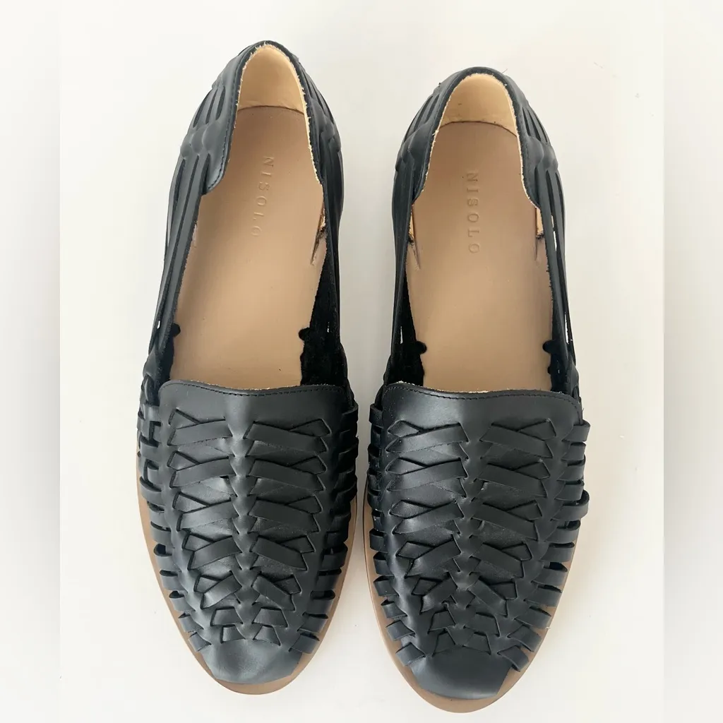 Nisolo huaraches leather sandals black 10 - Image 5