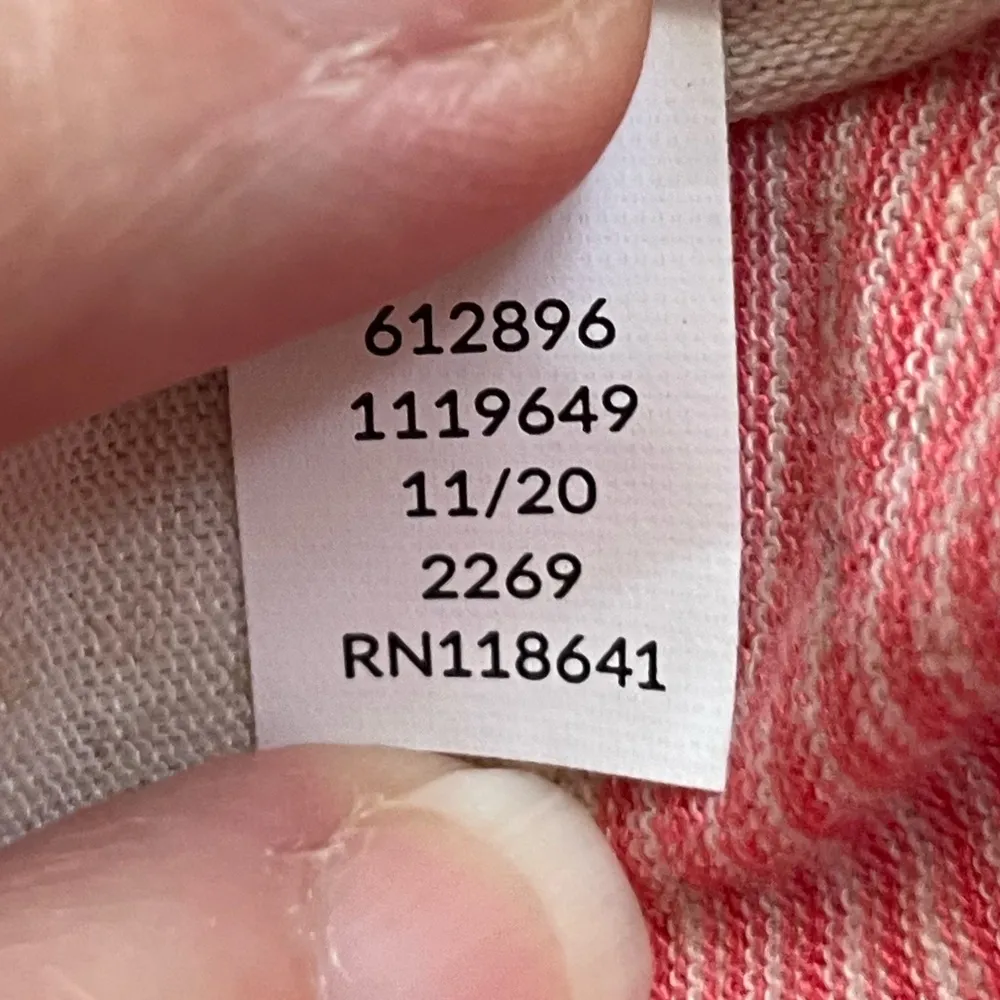 Lane Bryant Cream & Coral Pink Striped Comfy Maxi Dress - Image 12