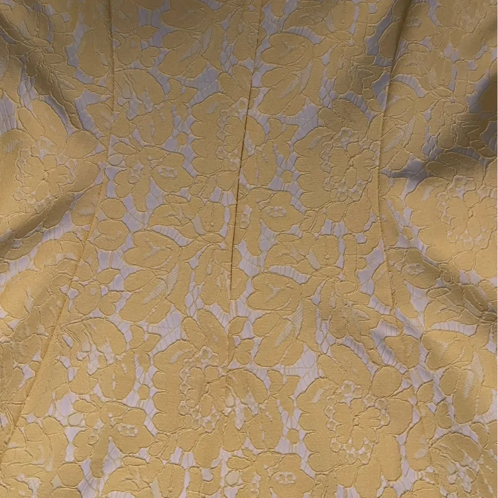 🍁Donna Ricco Yellow Lace Midi Dress SZ 8 - Image 7