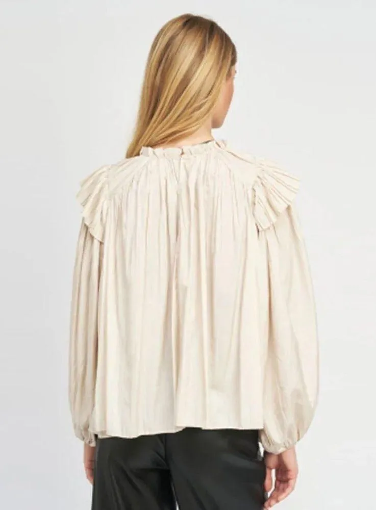 En Saison Ellwood Blouse Oyster - Image 3