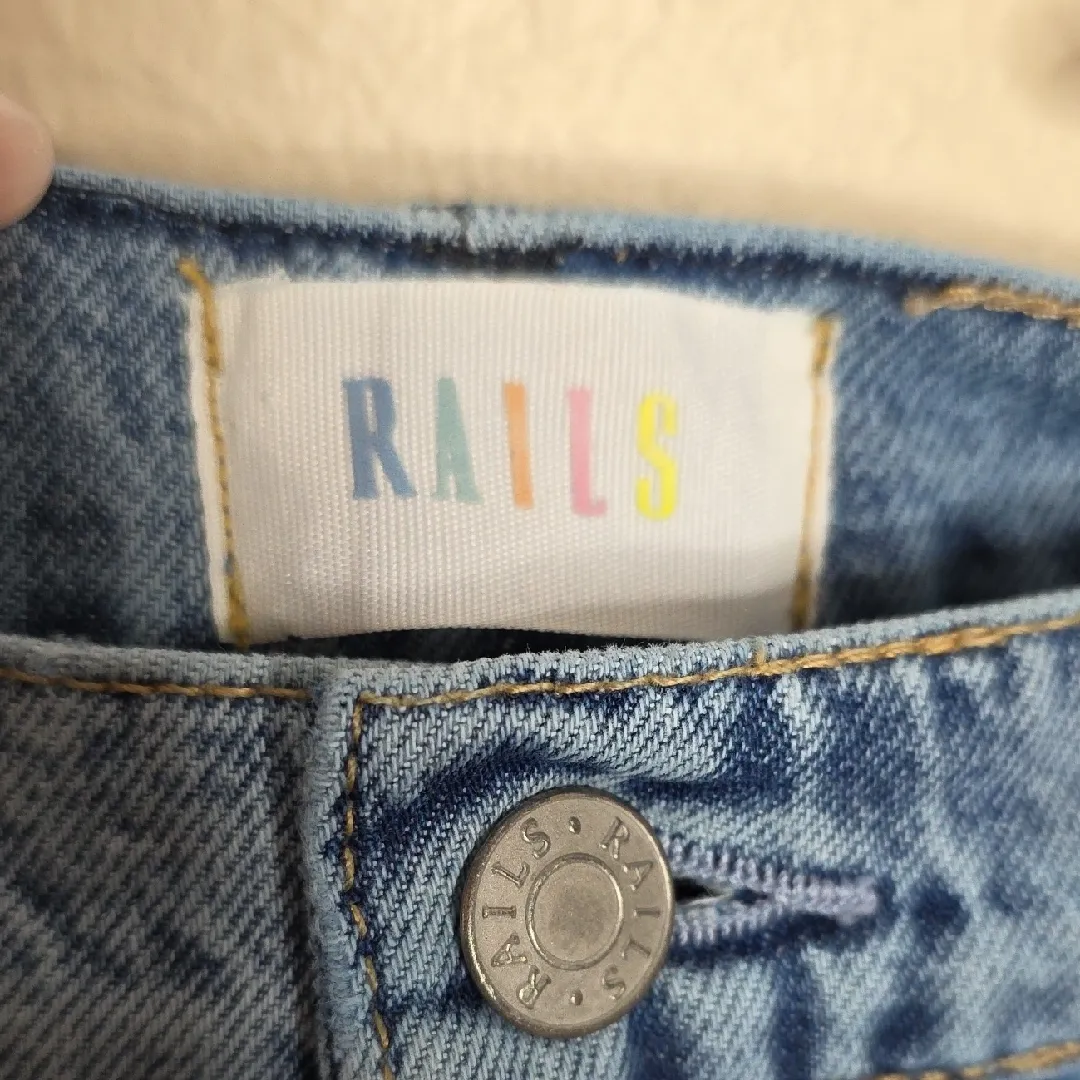 Rails Jeans Speedway Cargo 90s Y2K Boyfriend Baggy Denim Womens Size 31 - Image 2