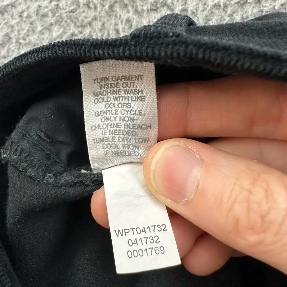 J.‎ Jill Corduroy Mid Rise Slim Straight Leg Pants Black Women's 2 Petite x 28 Size 2P - Image 7