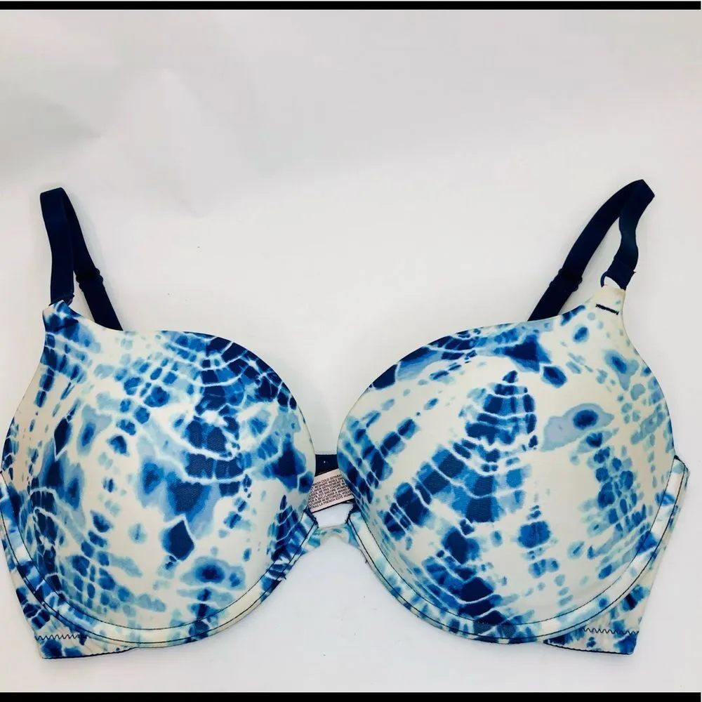 Victoria’s Secret Convertible Push-up Bra Blue Tie Dye 34DD - Image 6