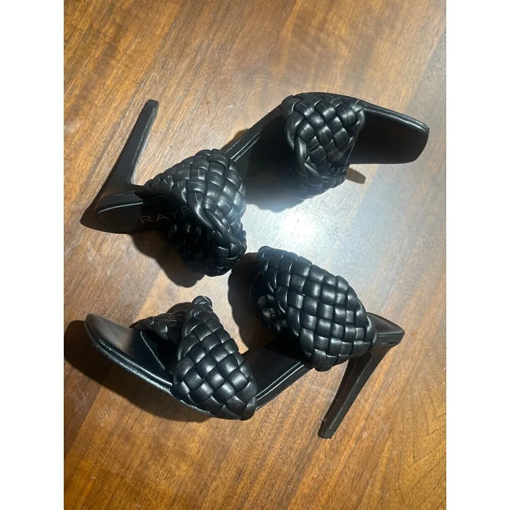 RAYE Jordan High Heels in Black 7.5 New Womens Leather Shoes Sandals - Image 7
