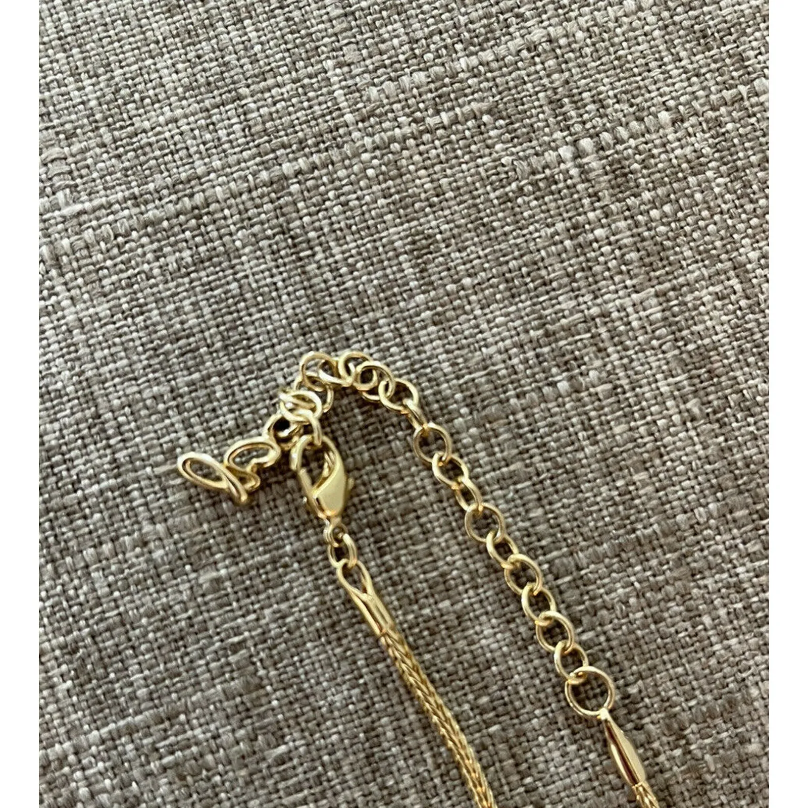 Givenchy Bijoux Necklace Gold Plated G-Shaped Logo Pendant Vintage 1990s NEW - Image 3