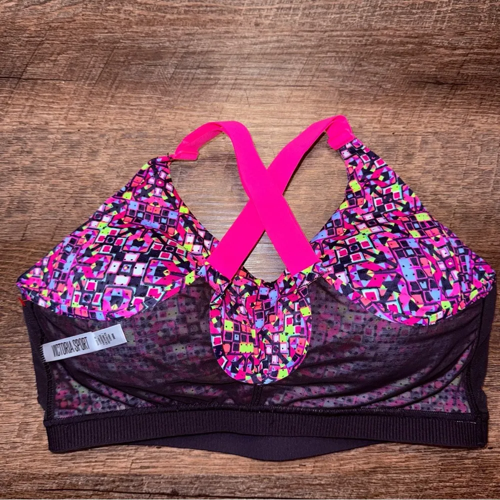 Victoria’s Secret Victoria Sport Colorful Racerback Sports Bra Size 36DD - Image 6
