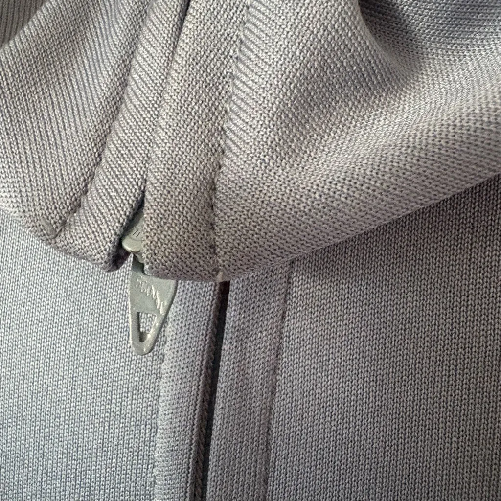 Vintage 60s 70s Malouf of Dallas blue balloon sleeve button front tie waist top Size L - Image 5