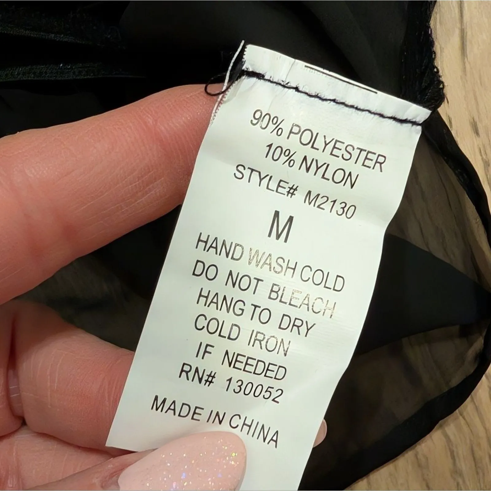 Pronto Top M Medium Black Sheer Cold Shoulder Peplum Shirt Sexy Whimsygoth Goth - Image 4