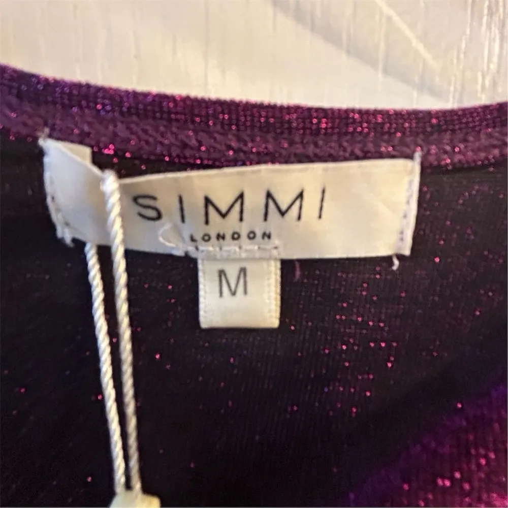 Simmi Women's Asymmetrical Cutout Mini Dress Purple Size M - Image 11