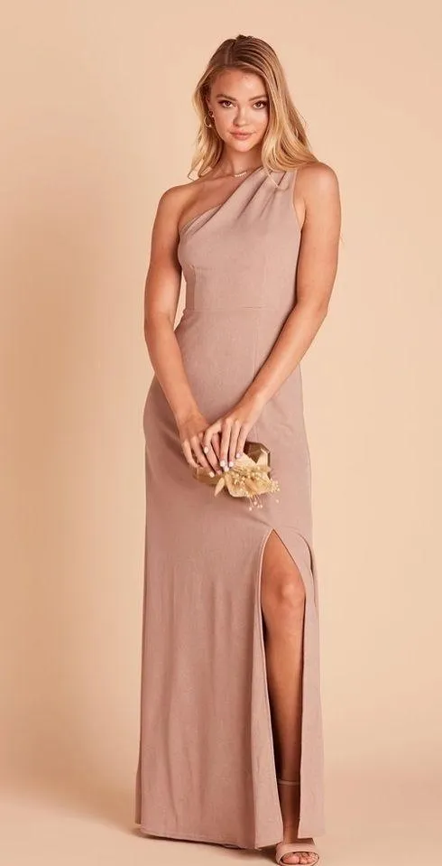 BIRDY GREY Kira Crepe Dress In Taupe - Image 2