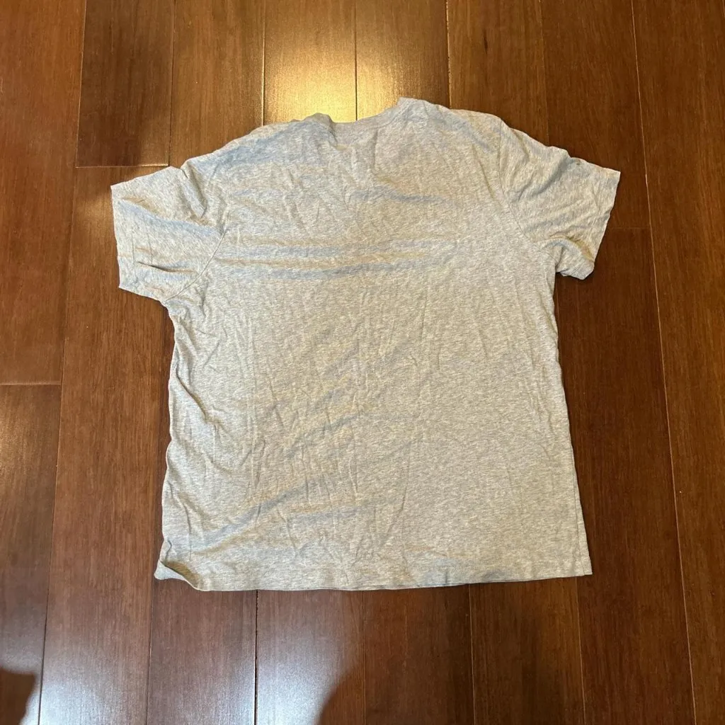 Grey Nike Dri-Fit V-neck shirt - Image 2
